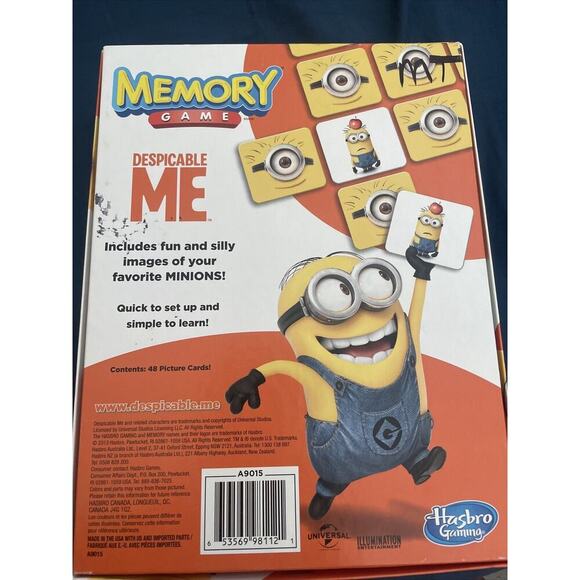 DESPICABLE ME Minions Memory Game Hasbro Pre-owned - Picture 2 of 5